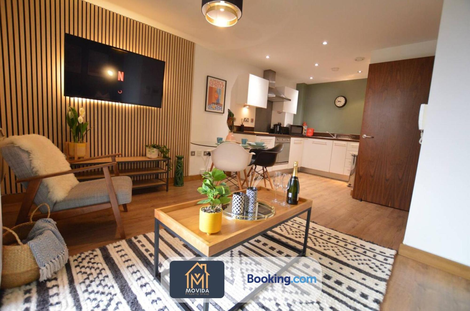 Lgi Stunning 1 Bedroom Apartment By Movida Property Group Short Lets & Serviced Accommodation Leeds  Buitenkant foto